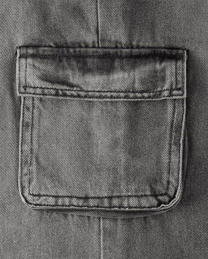 Girls Baggy Cargo Jeans