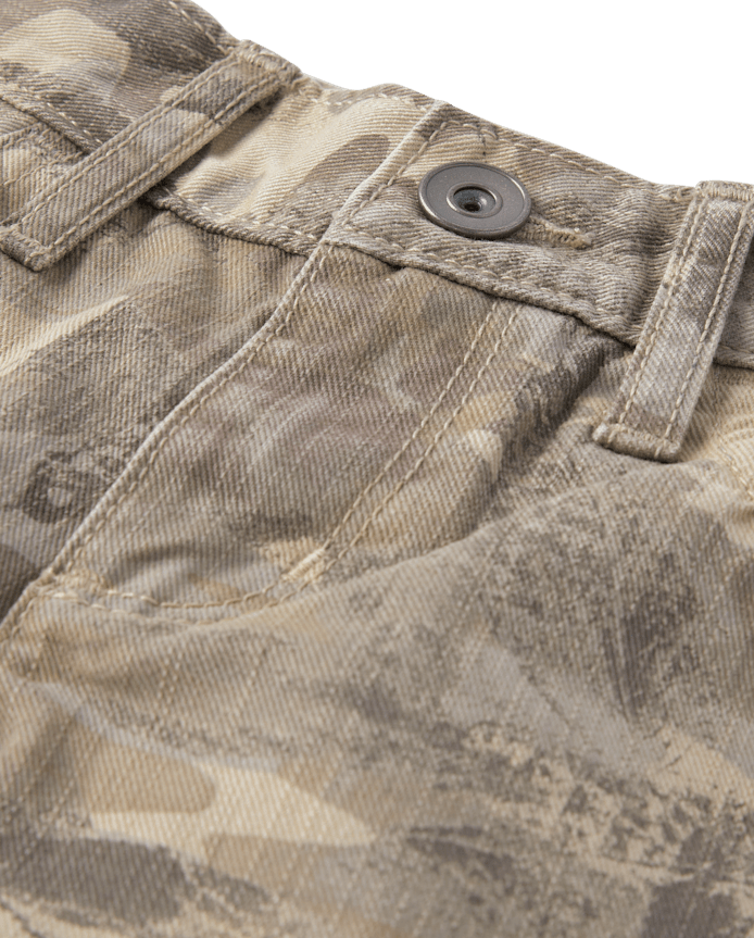 Girls Camo Baggy Jeans