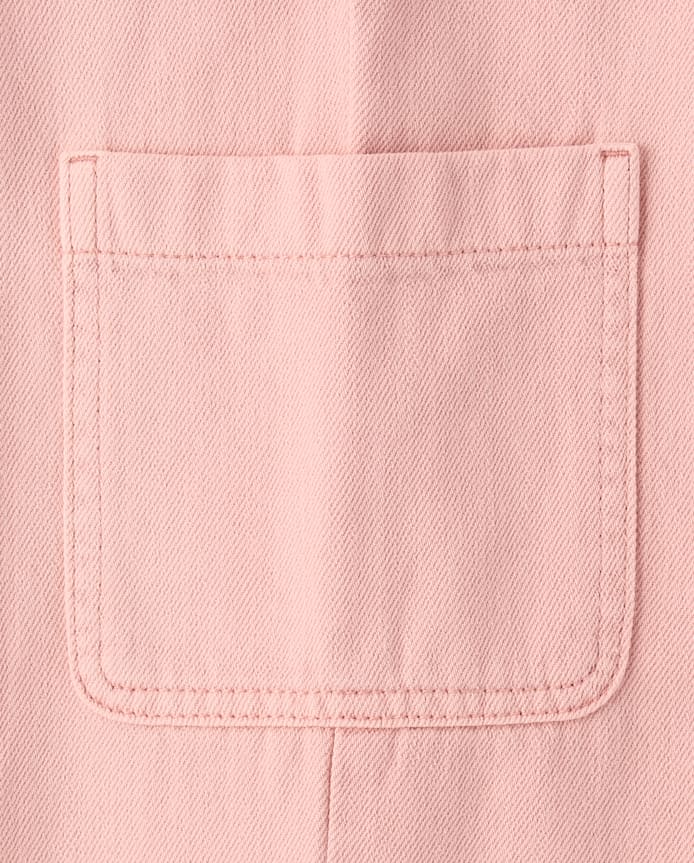 Girls Garment Dyed Baggy Cargo Jeans
