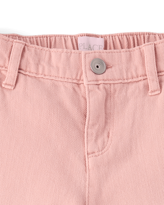 Girls Garment Dyed Baggy Cargo Jeans