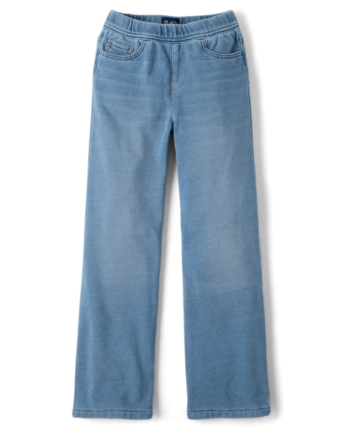 Girls French Terry Wide Leg Sweatpant Jeans