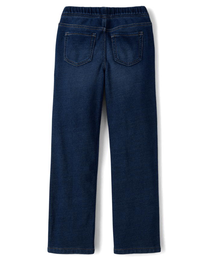 Girls French Terry Wide Leg Sweatpant Jeans
