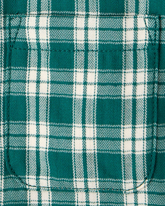 Baby And Toddler Boys Plaid Textured Poplin Button Up Shirt