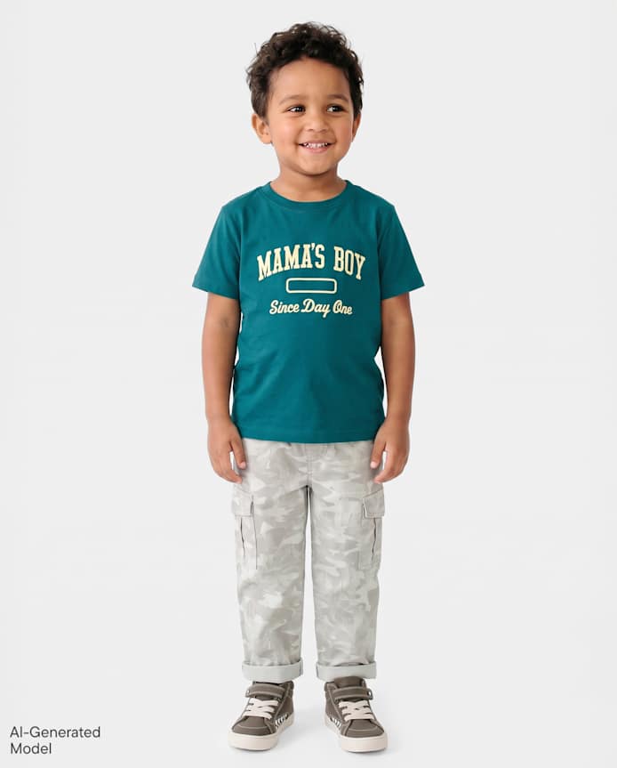 Baby And Toddler Boys Camo Baggy Pull On Pants