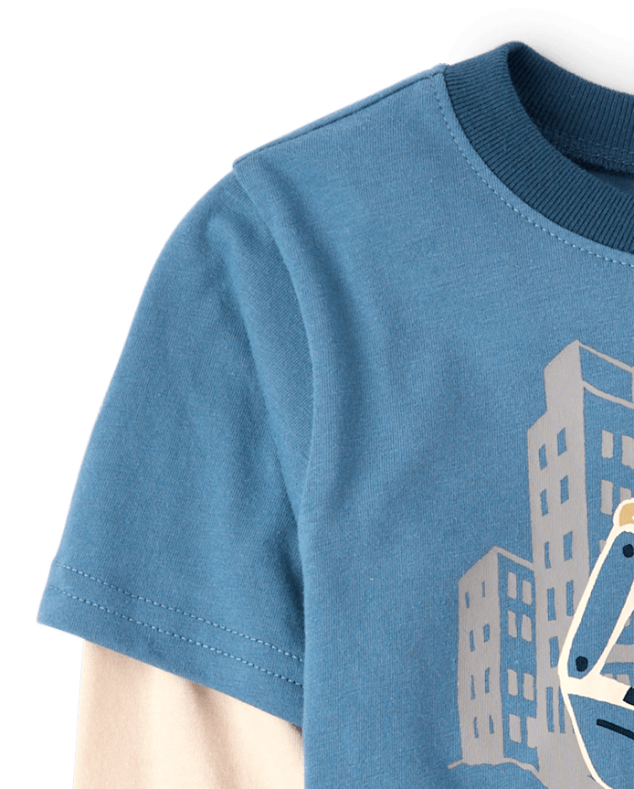 Baby And Toddler Boys Graphic Layered Top