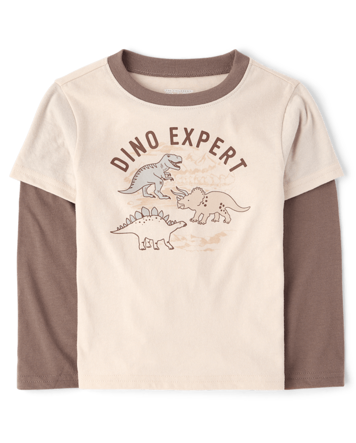 Baby And Toddler Boys Graphic Layered Top