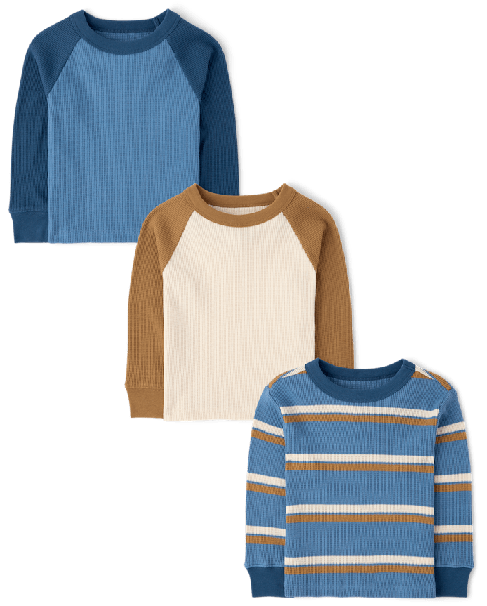 Baby And Toddler Boys Colorblock Top 3-Pack