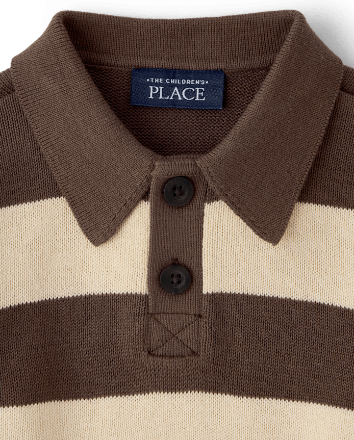Baby And Toddler Boys Striped Rugby Sweater