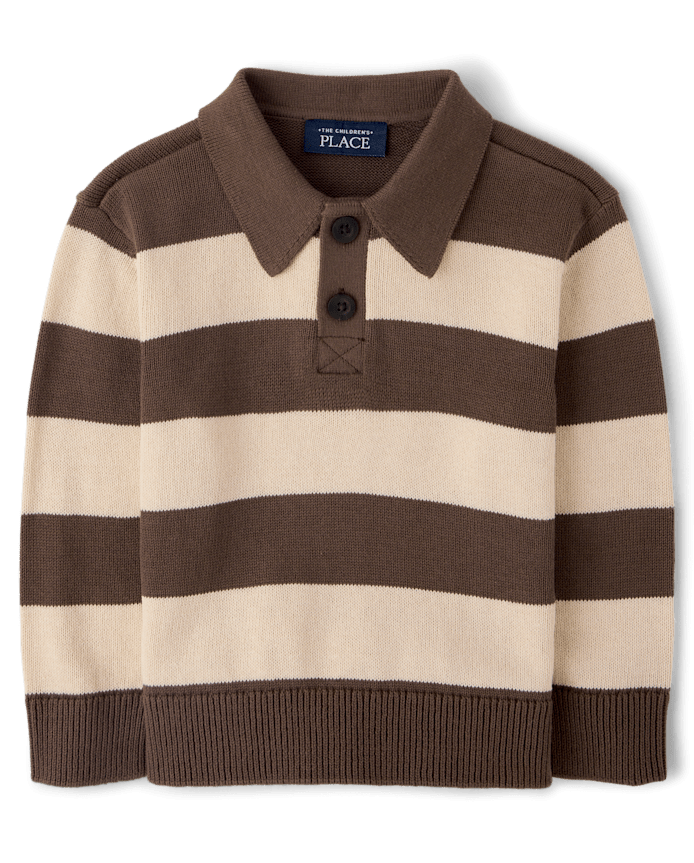 Baby And Toddler Boys Striped Rugby Sweater