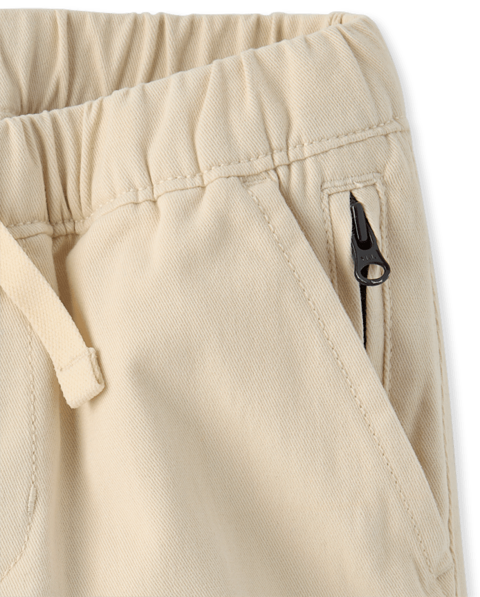 Baby And Toddler Boys Roll Cuff Pull On Chino Pants