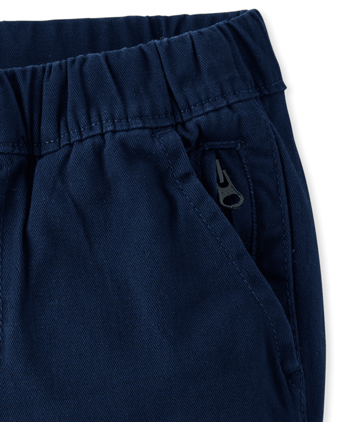 Baby And Toddler Boys Roll Cuff Pull On Chino Pants