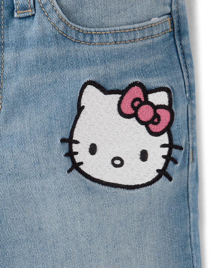 Girls Hello Kitty® And Friends Embroidered Flare Jeans