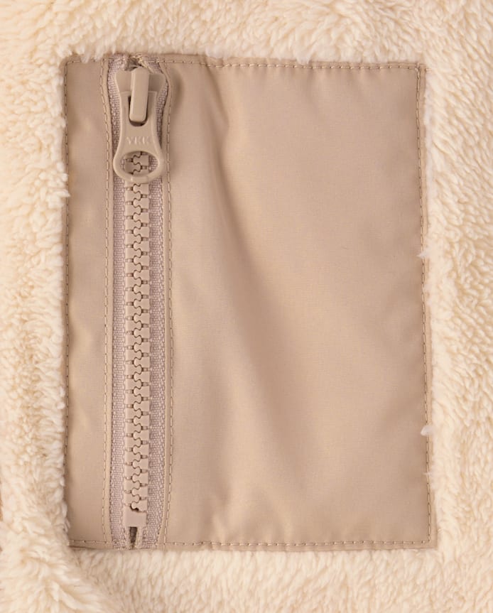 Girls Sherpa Zip Up Jacket