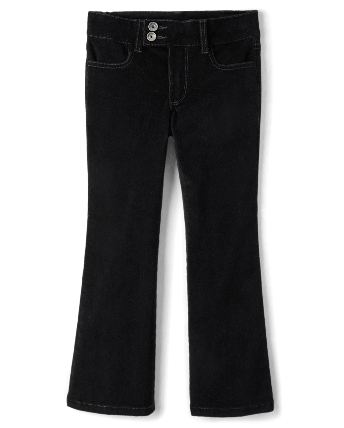 Girls Low Rise Corduroy Bootcut Pants