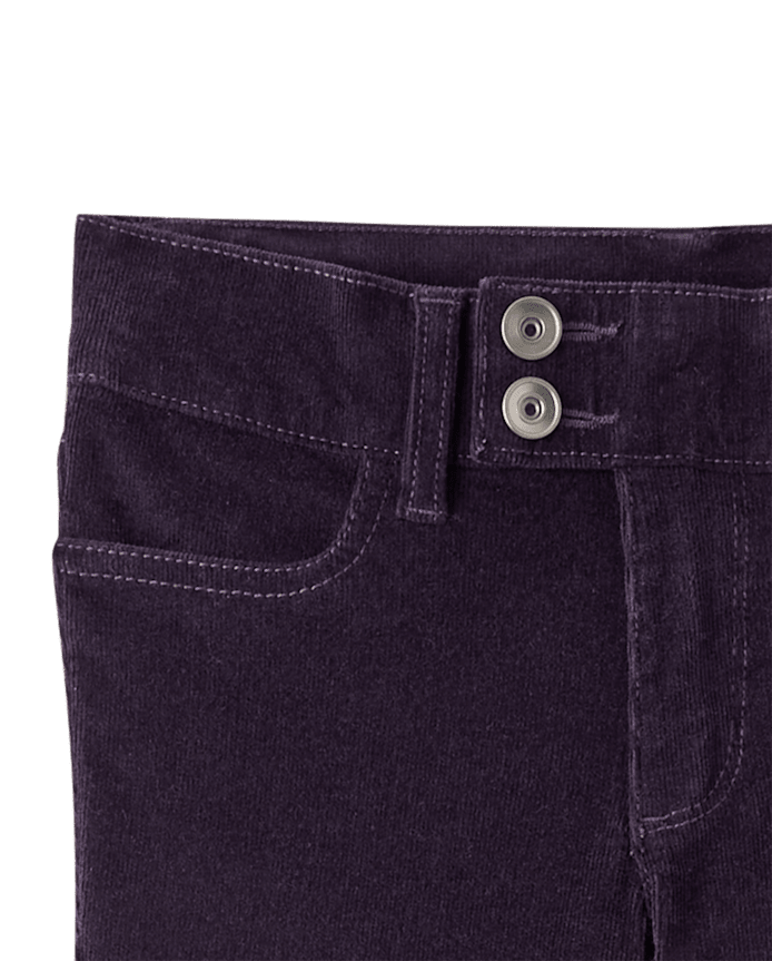 Girls Low Rise Corduroy Bootcut Pants