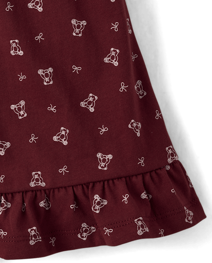 Robe à volants ours pour filles