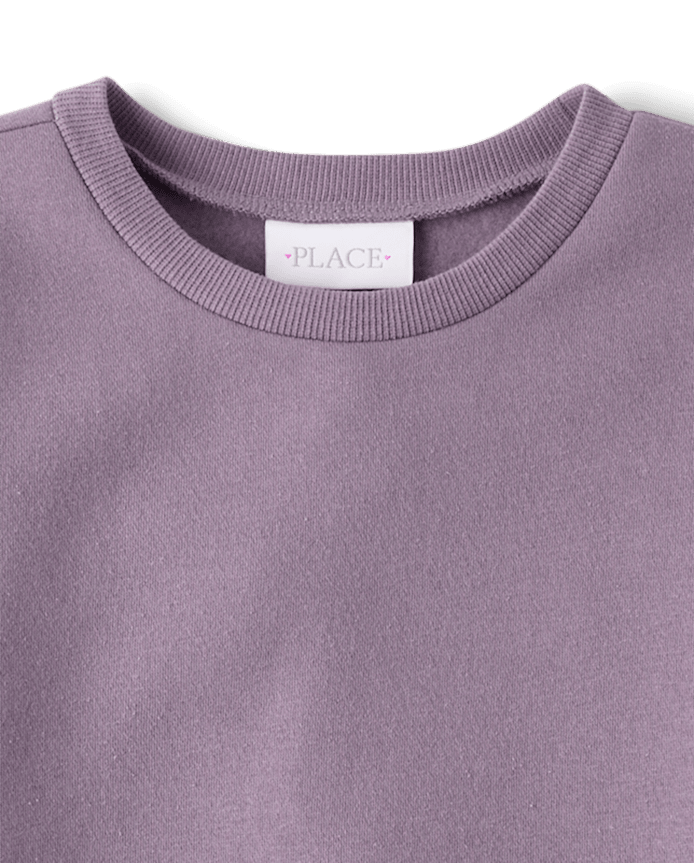 Girls Heart Sweatshirt Dress