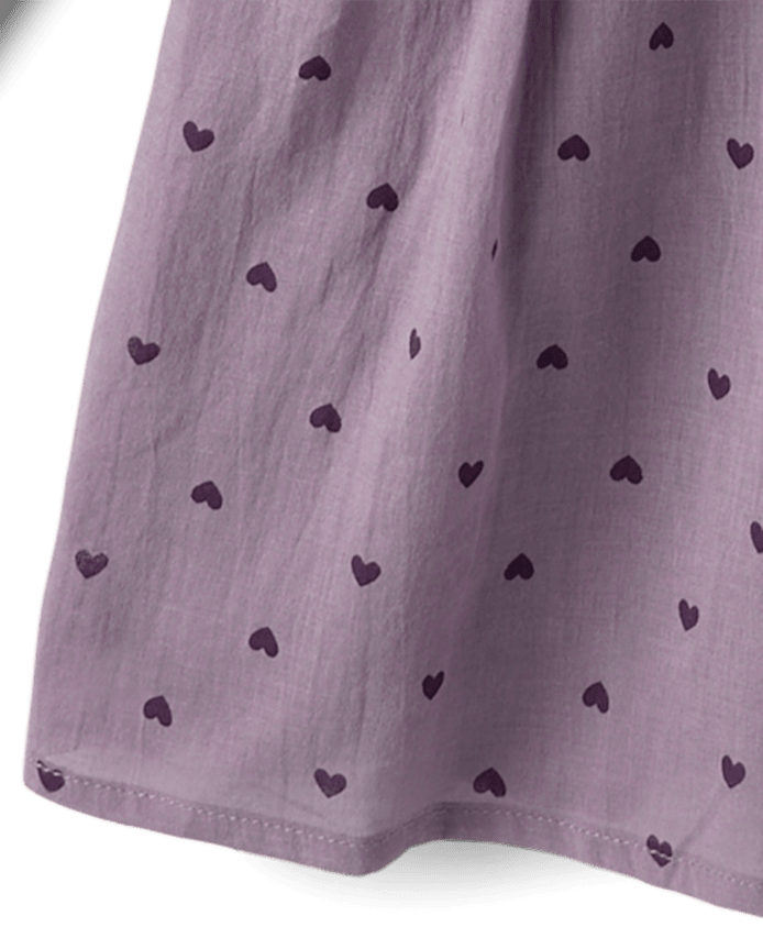 Girls Heart Sweatshirt Dress