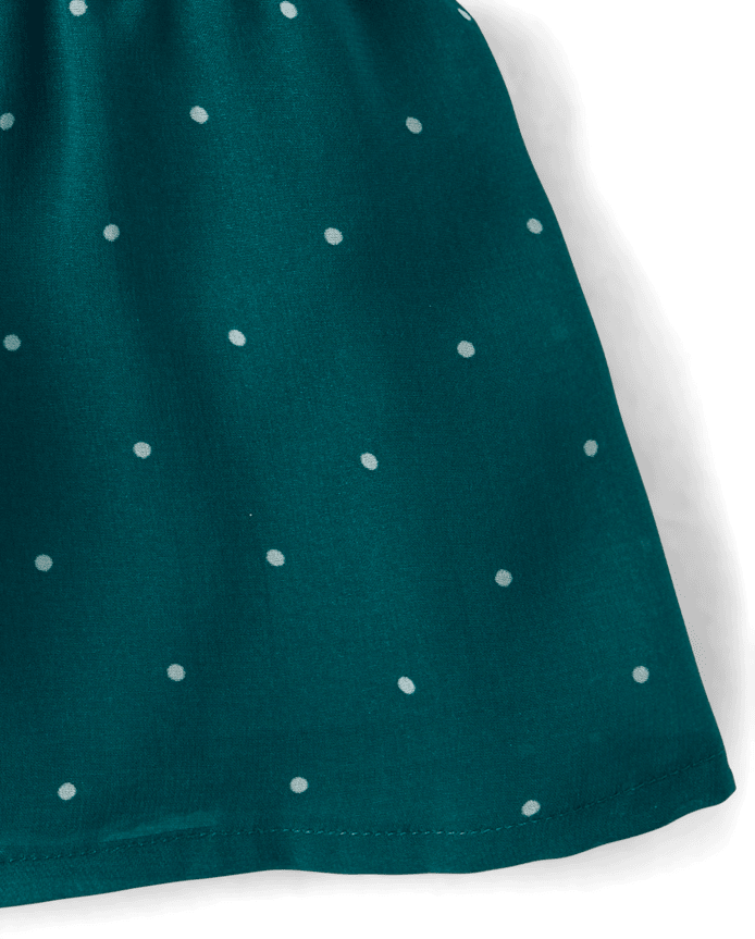 Haut à volants en mousseline pois pour filles