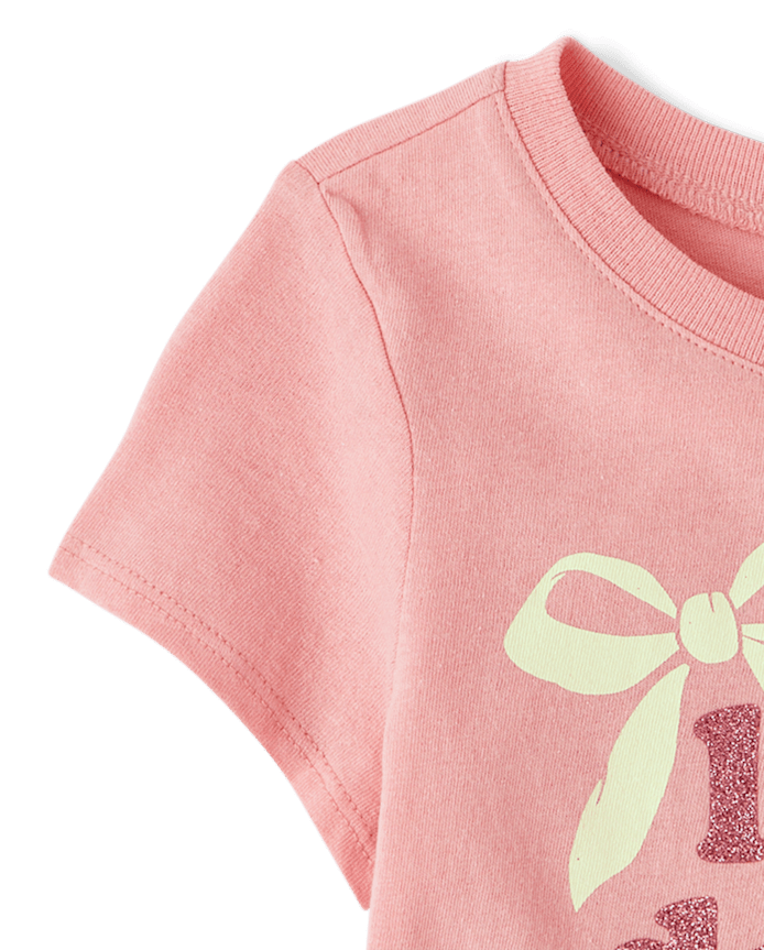 Baby And Toddler Girls Love Daddy Graphic Tee