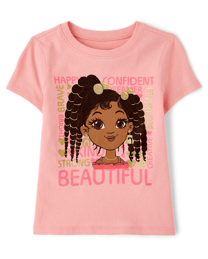 Baby And Toddler Girls Girl Graphic Tee