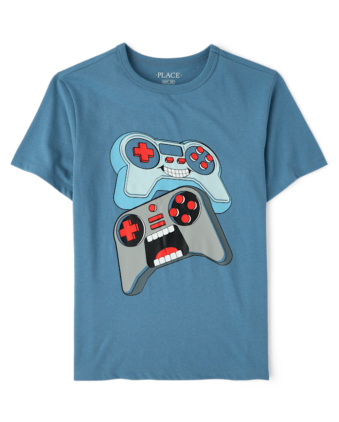 Boys Video Game Controllers Graphic Tee