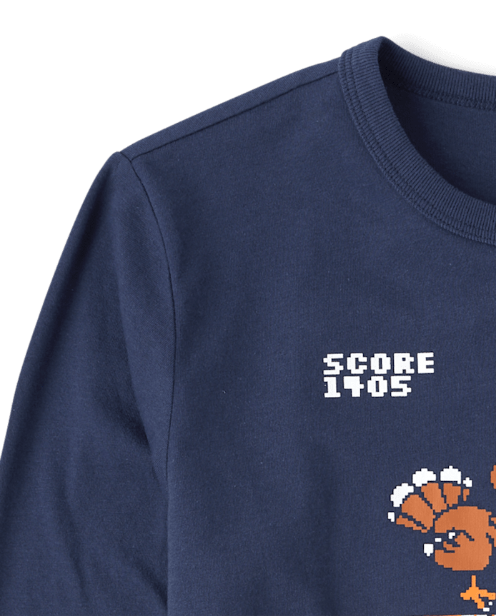 Boys Thanksgiving Video Game Graphic Tee
