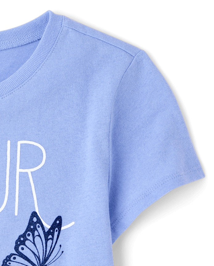 Girls Amour Butterfly Graphic Tee