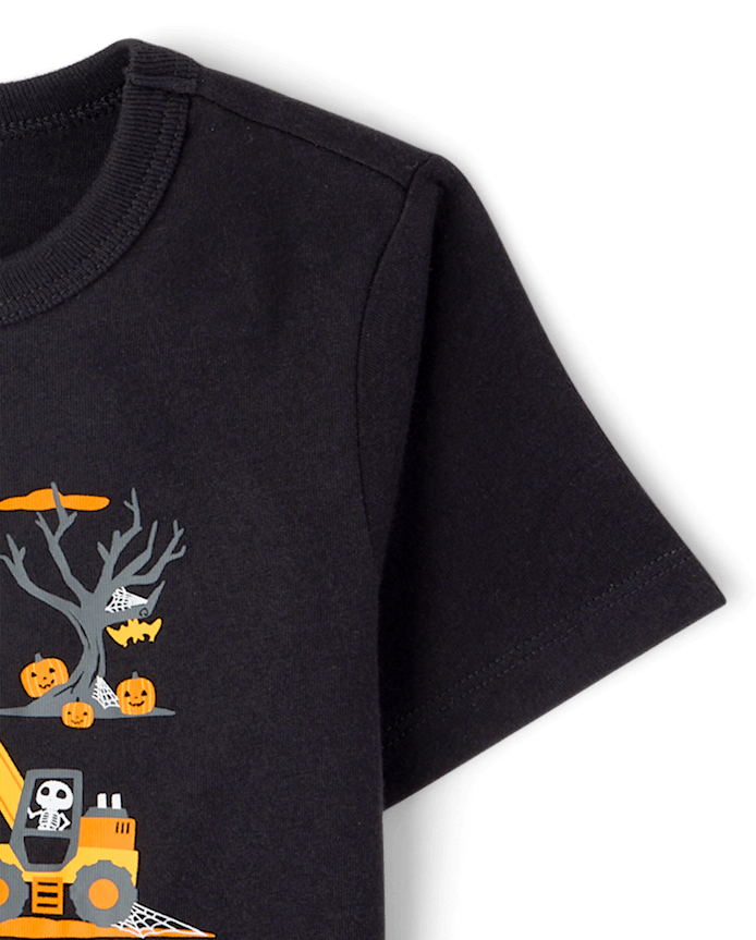 Baby And Toddler Boys Halloween Vehicles Graphic Tee