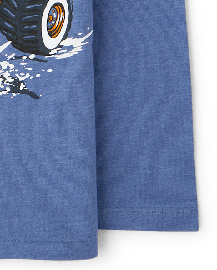 Baby And Toddler Boys Dino Monster Truck Graphic Tee