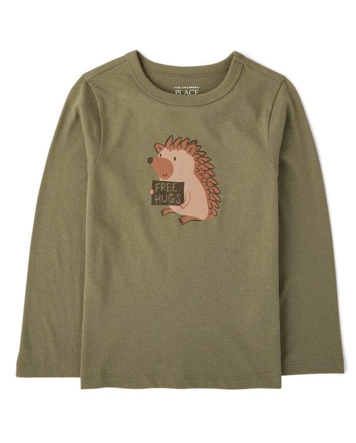 Baby And Toddler Boys Hedgehog Graphic Tee