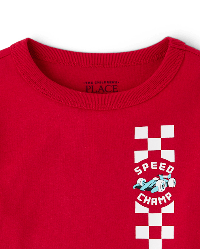 Baby And Toddler Boys Racecar Graphic Tee