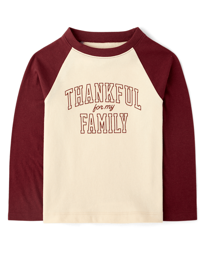 Baby And Toddler Matching Family Thanksgiving Thankful Graphic Tee