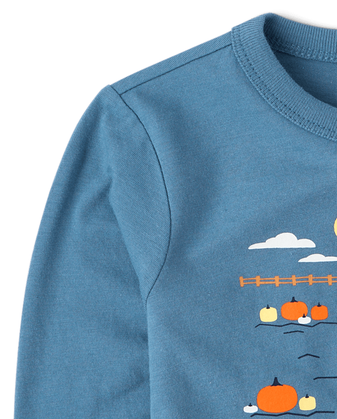 Baby And Toddler Boys Fall Vehicles Graphic Tee