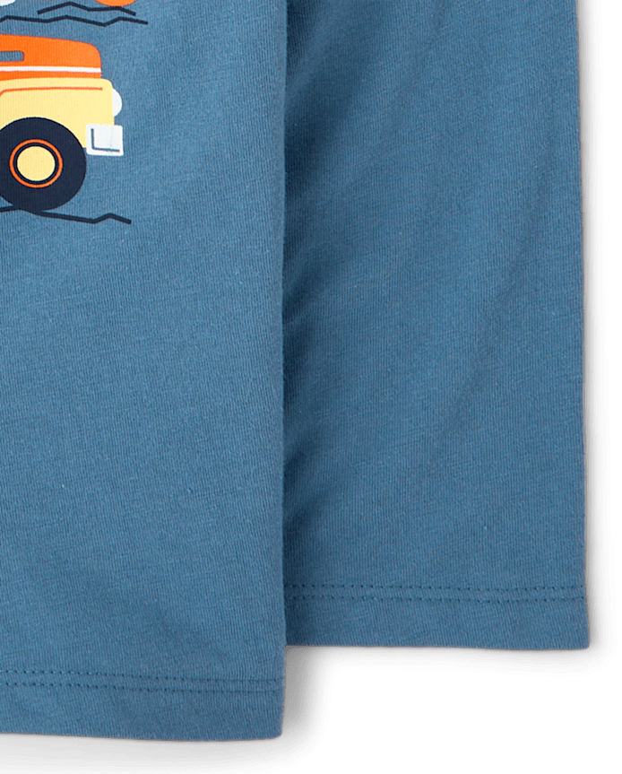 Baby And Toddler Boys Fall Vehicles Graphic Tee