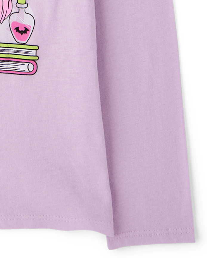 Girls Halloween Axolotl Graphic Tee