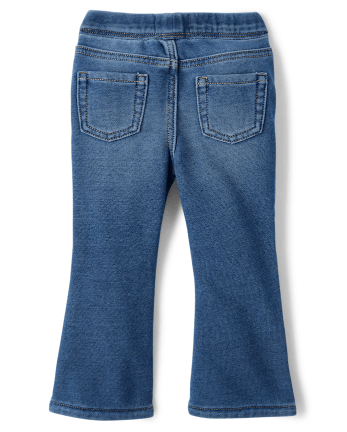 Toddler Girls French Terry Flare Sweatpant Jeans