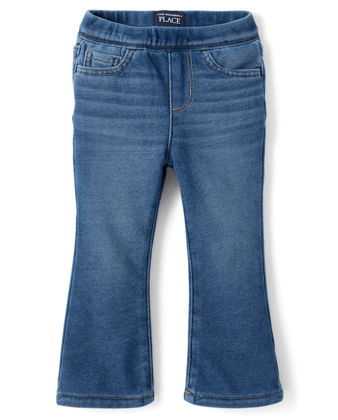 Toddler Girls French Terry Flare Sweatpant Jeans