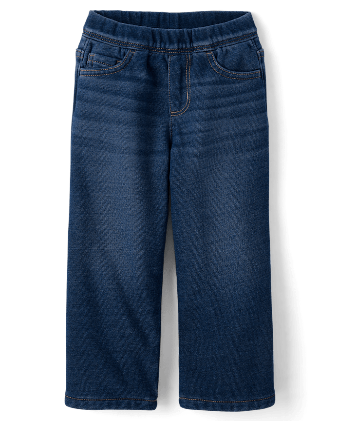 Pantalon de survêtement large en molleton français pour petites filles
