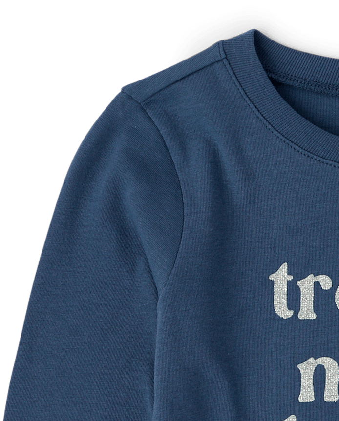Baby And Toddler Girls Trouble Graphic Tee