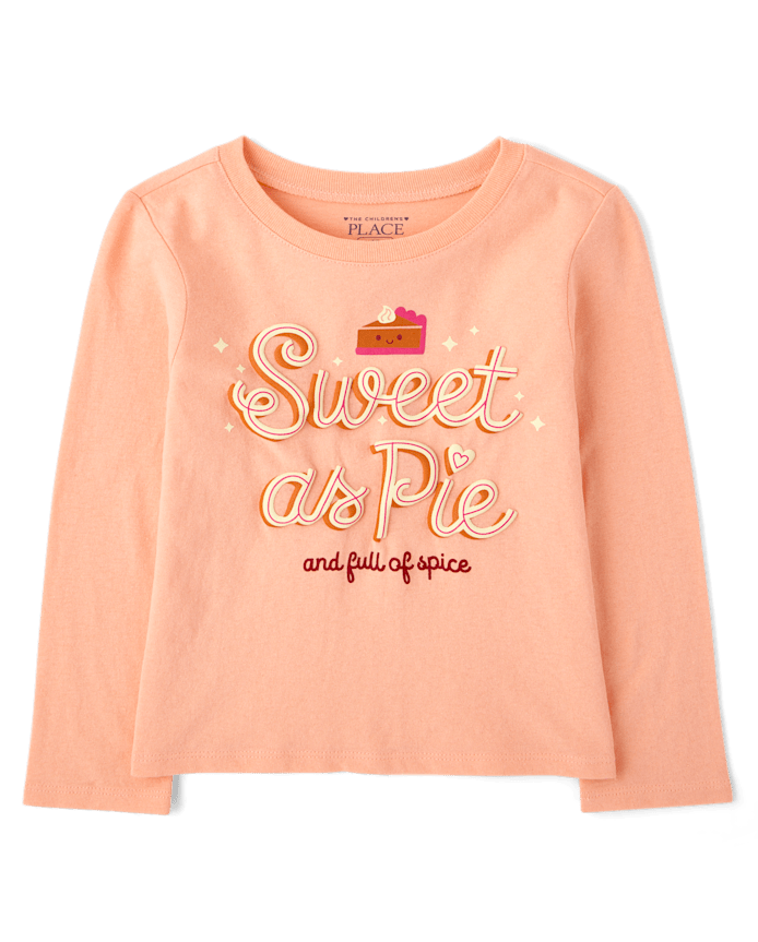 Baby And Toddler Girls Thanksgiving Sweet As Pie Graphic Tee