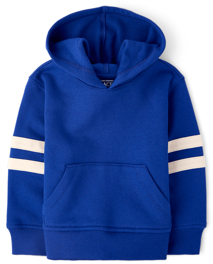 Baby And Toddler Boys Varsity Stripe Premium Fleece Hoodie