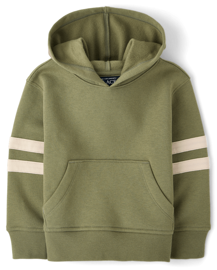 Baby And Toddler Boys Varsity Stripe Premium Fleece Hoodie