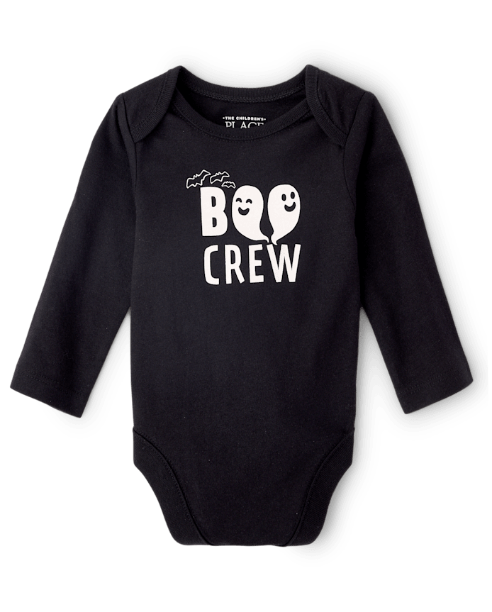 Baby Matching Family Glow Halloween Boo Crew Graphic Bodysuit