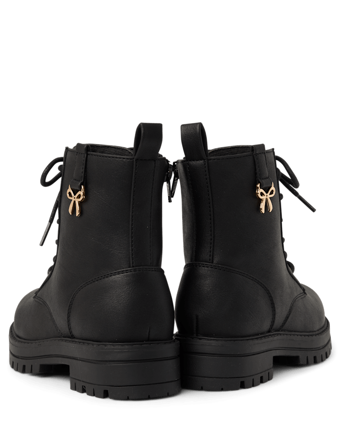 Girls Charm Combat Boots