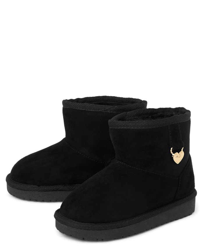 Toddler Girls Charm Teddy Boots