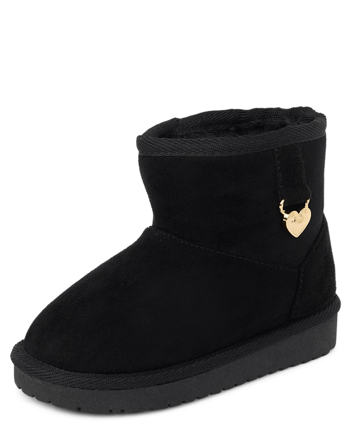 Toddler Girls Charm Teddy Boots