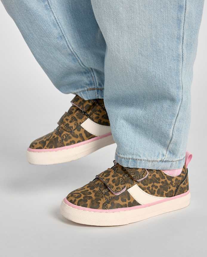 Toddler Girls Leopard Low Top Sneakers