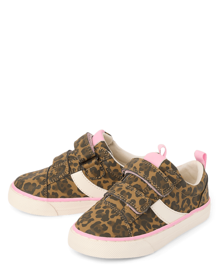 Toddler Girls Leopard Low Top Sneakers