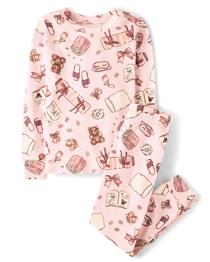 Girls Sleepover Snug Fit Cotton Pajamas
